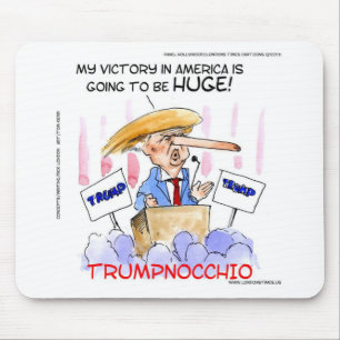 Trumpnocchio Funny Donald Trump Artikel Mousepad