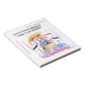 Trumpnocchio Funny Donald Trump Artikel Notizblock (angewinkelt)