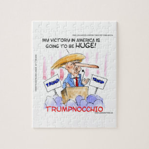Trumpnocchio Funny Donald Trump Artikel Puzzle