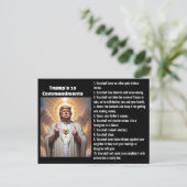 Trumps 10 Gebote Postkarte (Stehend Vorderseite)