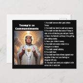 Trumps 10 Gebote Postkarte (Vorne/Hinten)