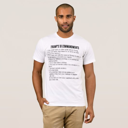 Trumps 10 Gebote T-Shirt (Vorne ganz)