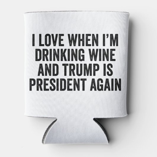 Trumps Amtseinführung Day Weinliebhaber Dosenkühler (Vorderseite)