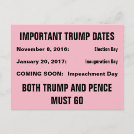 Trumps Amtsenthebungswiderstand Postkarte