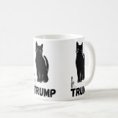 Trumps black cat  mugs kaffeetasse (VorderseiteRechts)