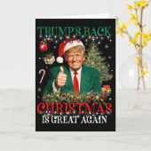 Trump's Ck Christmas Is Great Again Funny Trump Ch Karte (Gelbe Blume)