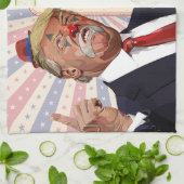 Trumps Clown Show Circus - Vintage Poster Design Geschirrtuch (Gefaltet)