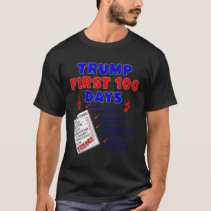 Trumps erste 100 Tage schlechteste Umfragewerte je T-Shirt