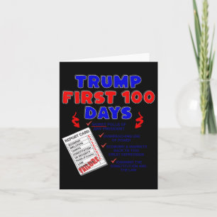 Trumps erste 100 Tage schlimmste Präsidentschaftsw Karte