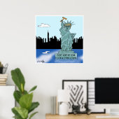 Trumps Freiheitsstatue Poster (Heimbüro)