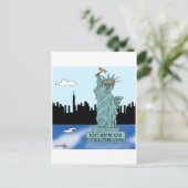 Trumps Freiheitsstatue Postkarte (Stehend Vorderseite)