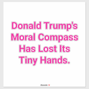 Trumps gebrochene Moral Hankamer Artjunkhaus Liebe Aufkleber