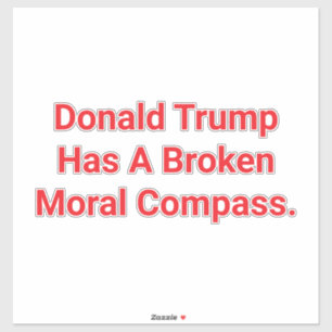 Trumps gebrochene Moral Hankamer Artjunkhaus Liebe Aufkleber