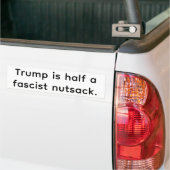 Trumps halbfaschistischer Nutsack Hankamer Artjunk Autoaufkleber (Auf Lkw)