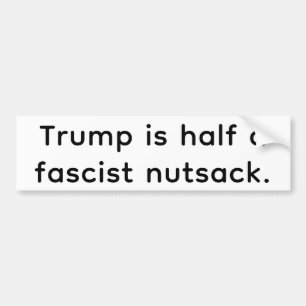 Trumps halbfaschistischer Nutsack Hankamer Artjunk Autoaufkleber