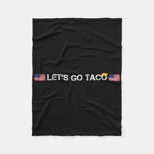 Trumps Immer Weglaufen Taco Lustig Los Taco Fleecedecke (Vorderseite)