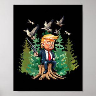 Trumps Jagd auf den wilden, kühlen Außenstehenden Poster