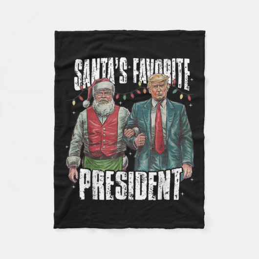 Trumps Lieblingspräsident Fleecedecke (Vorderseite)