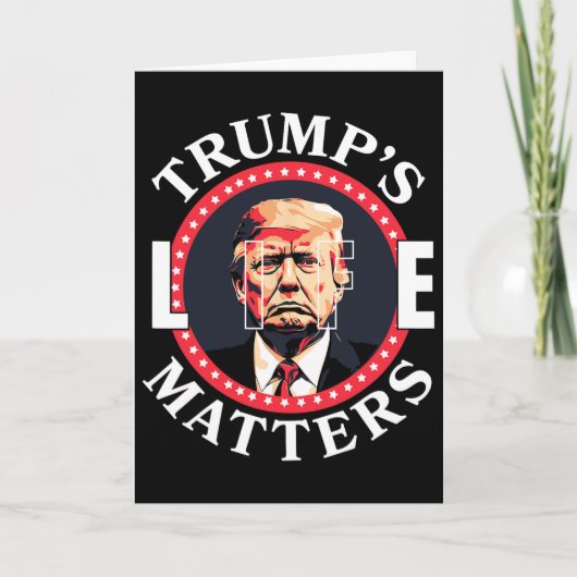 Trump's Life Problems Political Support For Donald Karte (Vorderseite)