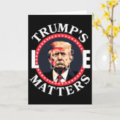Trump's Life Problems Political Support For Donald Karte (Gelbe Blume)