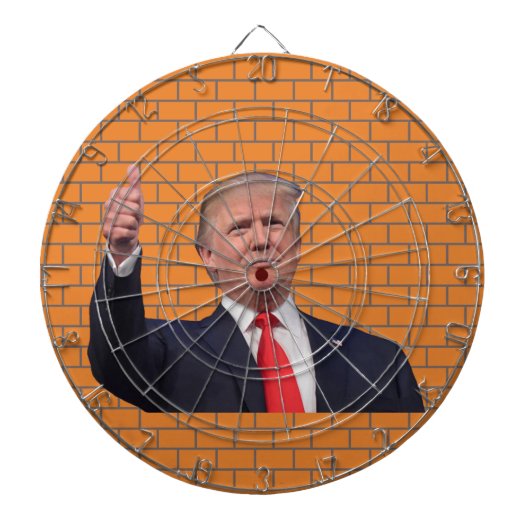 Trumps Mauer Dartscheibe (vorne)