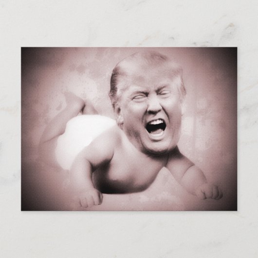 Trumps rosafarbene Postkarten für den Präsidenten (Vorderseite)