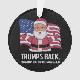 Trumps Rücken: Weihnachten ist wieder groß geworde Ornament