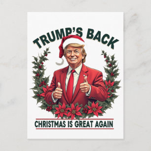 Trumps Rückkehr Weihnachten ist wieder großartig S Postkarte