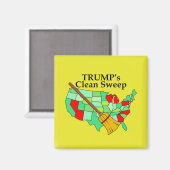 Trumps sauberer Weitblick Magnet (Vorderseite/Rückseite)