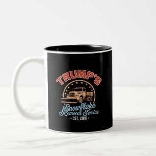 Trumps Schneebeseitigungsdienst Trump 2024  Zweifarbige Tasse