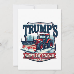 Trumps Schneeblatt-Entfernungsdienst Einweihungsta Einladung