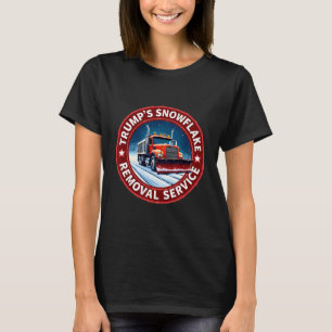 Trumps Schneeblatt-Entfernungsdienst Lustiger Feie T-Shirt