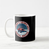 Trumps Schneeblatt-Entfernungsdienst Lustiger Fest Kaffeetasse (Links)