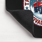 Trumps Schneeblatt-Entfernungsdienst Lustiger Fest Mousepad (Ecke)