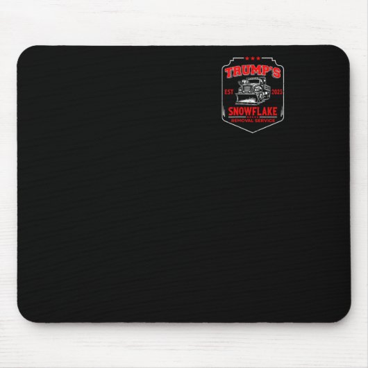 Trumps Schneeblatt-Entfernungsdienst Lustiger Trum Mousepad (Vorne)