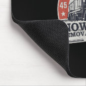 Trumps Schneeblock-Entfernungsdienst Lustiger Trum Mousepad (Ecke)