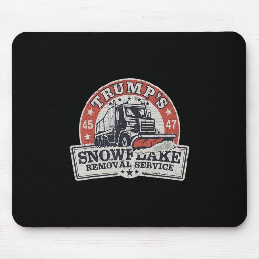 Trumps Schneeblock-Entfernungsdienst Lustiger Trum Mousepad (Vorne)