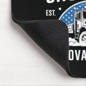 Trumps Schneeblock-Entfernungsdienst Weihnachtsver Mousepad (Ecke)