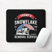 Trumps Schneeblock-Entfernungsdienst Weihnachtsver Mousepad (Mit Mouse)