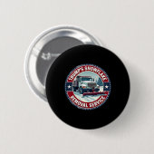 Trumps Schneeblockentfernungsdienst Lustige Weihna Button (Vorne & Hinten)