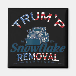 Trumps Schneeblockentfernungsdienst Lustiger Trump Magnet