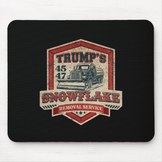 Trumps Schneeblümchen-Entfernungsdienst Lustiger T Mousepad (Vorne)