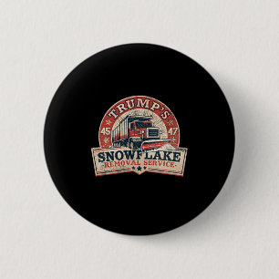 Trumps Schneematsch-Entfernungsdienst Trump 45 47  Button