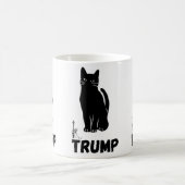 Trumps schwarze Katzenbecher Kaffeetasse (Mittel)