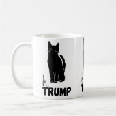 Trumps schwarze Katzenbecher Kaffeetasse (Links)