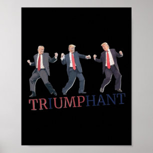 Trumps Siegeszug Einweihung Triumphe Rückkehr Poster