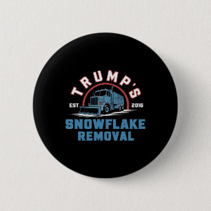 Trumps Snowflake-Entfernungsdienst Funny Trump 202 Button