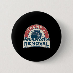 Trumps Snowflake-Entfernungsdienst Funny Trump 202 Button