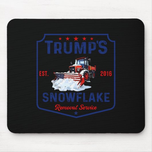 Trumps Snowflake-Entfernungsdienst Funny Trump 202 Mousepad (Vorne)
