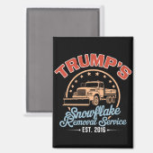 Trumps Snowflake-Entfernungsdienst Trump 2024 Magnet (Vorderseite/Rückseite)